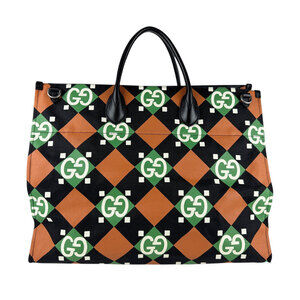 GUCCI Authentic Black Leather Shoulder Bag